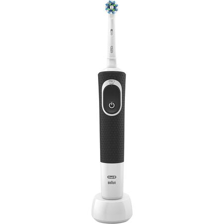 Periuta de dinti Oral-B Vitality 100 Cross Action, Negru/Alb