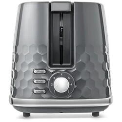 Prajitor de paine Morphy Richards MUC-TH22G, 850 W, 2 felii, 7 trepte rumenire, Gri