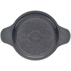 Oala Neoklein CS24-Black 2in1, cu capac ce poate fi folosit ca tigaie grill, 24 cm, 4.4 L, aluminiu turnat, invelis anti-aderent, Negru