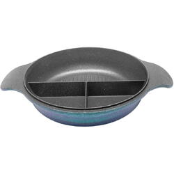 Caserola joasa Neoklein CSL30-OceanBlue, 30 cm, fara capac, aluminiu turnat, invelis anti-aderent, OceanBlue