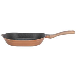 Grill Neoklein GR30, 30 cm, aluminiu turnat, invelis anti-aderent, Gold