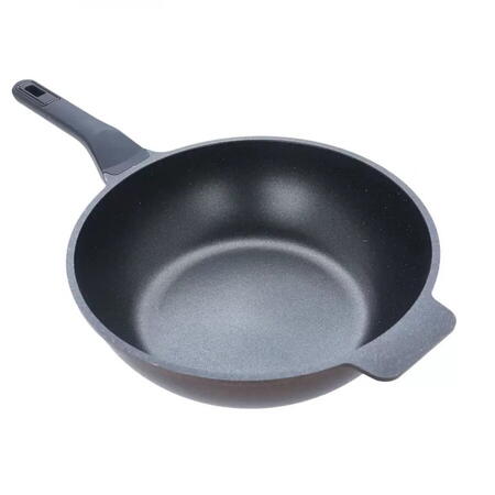 Tigaie Wok NeoKlein PH-WP30 pentru Plita cu Inductie 30CM Negru