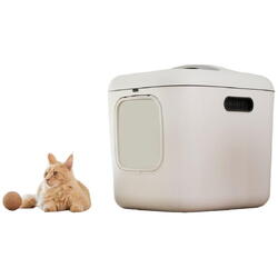 Litiera Rotho, model XL, alb, 614x499x576mm, pentru pisici, 2kg-4.9kg