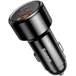 Incarcator AUTO Baseus Magic Series PPS,1xUSB Output 4.5V/5A,1 x USB Type-C Output 5V/3A,total output 45W,6A,pt. bricheta auto,afisaj digital,negru
