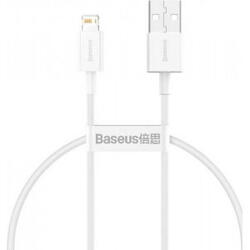 Cablu alimentare si date Baseus Superior, Fast Charging Data Cable pt. smartphone, USB la Lightning Iphone 2.4A, 0.25m, alb