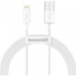 Cablu alimentare si date Baseus Superior, Fast Charging Data Cable pt. smartphone, USB la Lightning Iphone 2.4A, 1.5m, alb