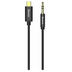 Cablu AUDIO Baseus Yiven, 1 x USB Type-C (T) la 1 x Jack 3.5mm (T), lungime Cablu 1.2m, negru