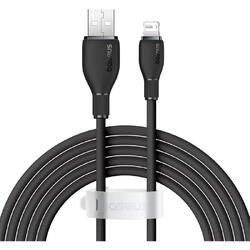 Cablu alimentare si date Baseus Pudding, Fast Charging Data Cable pt. smartphone, USB la Iphone Lightning 2.4A, 1.2m, negru