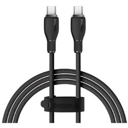 Cablu alimentare si date Baseus Pudding Series, Fast Charging Data Cable pt. smartphone, USB Type-C la USB Type-C 100W, 1.2m, negru