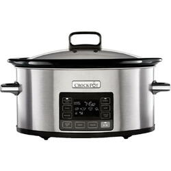 Slow Cooker Crock-Pot CSC066X, 5.6L, 240W, Argintiu