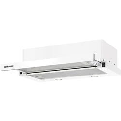 Hota incorporabila telescopica Hansa OTP6243WGH, 60 cm, 389 m3/h, 2 filtre aluminiu, 3 trepte de putere, Iluminare LED h, 60 cm, Alb