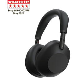 Casti Over the Ear Sony WH-1000XM6B, Wireless, Bluetooth, Hi-Res Audio, Noise cancelling, Autonomie 30 ore, Microfon, Alexa si Google Assistant, Design pliabil, Negru
