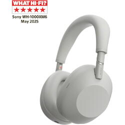 Casti Over the Ear Sony WH-1000XM6S, Wireless, Bluetooth, Hi-Res Audio, Noise cancelling, Autonomie 30 ore, Microfon, Alexa si Google Assistant, Design pliabil, Argintiu