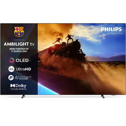 Televizor Philips AMBILIGHT tv OLED 48OLED770, 121 cm, Smart TV, 4K Ultra HD, 100 Hz, Clasa F (Model 2025)