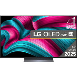Televizor LG OLED evo 55C52LA, 139 cm, Smart, 4K Ultra HD, 100 Hz, Clasa F (Model 2025)