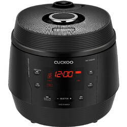 Multicoker 8 in 1 CUCKOO, CMC-QAB549S, 1100 W, 5 L, functie Slow-Cooker, 10 programe, Timer, Display led, presiune reglabila, Negru