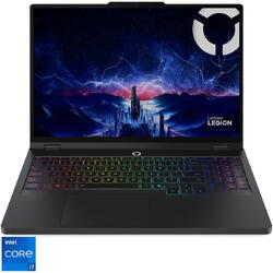 Laptop Gaming Lenovo Legion Pro 5 16IRX10 cu procesor Intel® Core™ i7-14650HX pana la 5.2GHz, 16" WQXGA, IPS, 240Hz, 32GB DDR5 RAM, 1TB SSD, NVIDIA® GeForce RTX™ 5060 8GB GDDR7, No OS, Eclipse Black, 3y on-site Premium Care