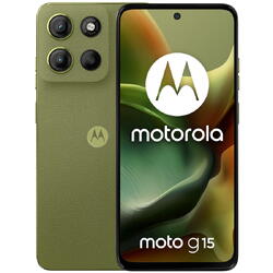 Telefon mobil Motorola g15, Dual SIM, 512GB, 8GB RAM, Iguana Green