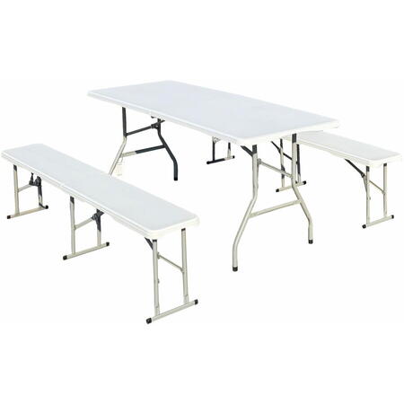 SET MASA CU 2 BANCI PLASTIC PLIABILE DMBP001