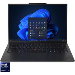 Laptop Lenovo ThinkPad X1 Carbon Gen 13 Aura Edition cu procesor Intel® Core™ Ultra 7 258V pana la 4.8GHz, 14" WUXGA, IPS, Touch, 32GB LPDDR5x RAM, 1TB SSD, Intel® Arc™ Graphics, Windows® 11 Pro, Black, 3y on-site Premium Care