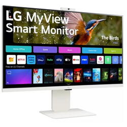 Monitor LED LG Smart MyView 32SR85U-W 31.5 inch UHD IPS 5 ms 60 Hz Webcam HDR