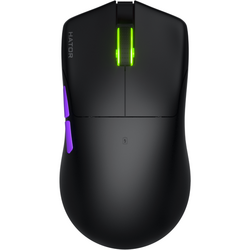 Mouse gaming wireless Hator Pulsar 3 ULTRA 8K+4K, 30K DPI, senzor Optical PixArt PAW 3950, switch HATOR Optical 100M, side switch Kailh 3M, negru