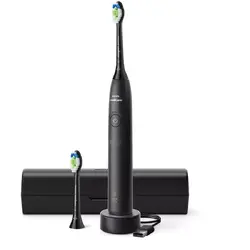 Philips Periuta de dinti sonica reincarcabila HX7101/03, 1 mod de periere, 2 intensitati, Senzor de presiune, Negru