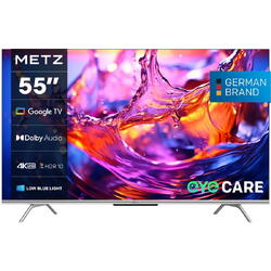 Televizor LED METZ 55MUD7000, 139 cm, Smart Google TV, 4K Ultra HD, Clasa F (Model 2024)