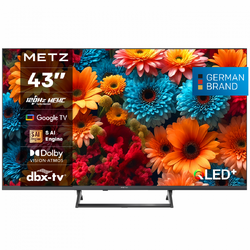 Televizor QLED METZ 43MQF7500Z, 109 cm, Smart Google TV, 4K Ultra HD, 120Hz, Clasa F (Model 2025)