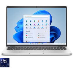 Laptop Dell Pro 16 Plus cu procesor Intel® Core™ Ultra 7 265U pana la 5.3GHz, 16", Full HD+, 32GB DDR5, 1TB SSD, Intel® Graphics, Windows 11 Pro, Silver, 3y Next Business Day Onsite Servic