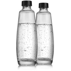 Set sticle Sodastream Glasbottle, 2 x 1 l, Negru