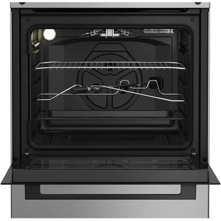 Aragaz Arctic ABGG6611DTTLX, Gaz, 4 arzatoare, Safety Plus, Grill gaz, Timer, Aprindere electrica plita/cuptor, Arzatoare cu eficienta ridicata, 60 cm, Inox