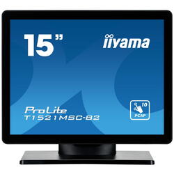 Monitor LED Iiyama ProLite T1521MSC-B2, 15", XGA, Negru