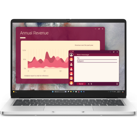 Laptop Dell Pro 14 PC14250, 14 inch 1920 x 1200, Intel 255U 12 C / 14 T, 2.4 GHz - 5.2 Ghz, 12 MB cache, 16 GB DDR5, 512 GB SSD, Intel Graphics, Windows 11 Pro