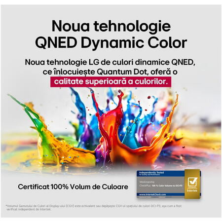 Televizor LG QNED 65QNED70A6A, 164 cm, Smart, 4K Ultra HD, Clasa F (Model 2025)