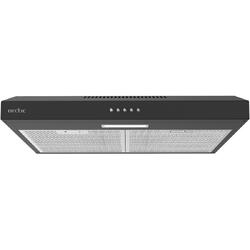 Hota traditionala Arctic AHS6122B, Putere de absorbtie 201 mc/h, Iluminare LED, 59.5 cm, Negru