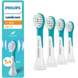 Rezerve Philips Sonicare Kids Compact HX6034/90, pachet de 4 capete de periere, Standard, click-on