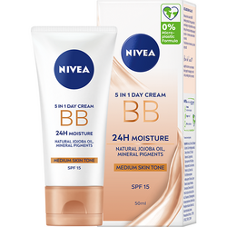Crema de zi Nivea BB cream 5in1, nuanta medie, 50 ml