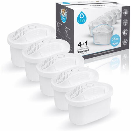 Set 6 filtre Dafi Unimax pentru cana filtranta, reducere duritate apa, 4+1 buc