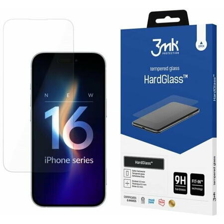 Folie de protectie 3mk HardGlass pentru iPhone 16 Plus