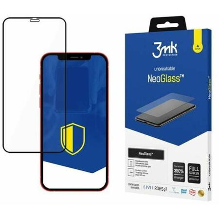 Folie de protectie 3mk NeoGlass pentru iPhone 16 Pro Max Negru