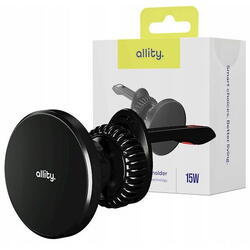 Suport Auto Magnetic Allity ACH-300 cu incarcare wireless 15W Negru