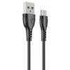 Cablu Date si Incarcare Borofone BX51 Triumph USB la MicroUSB 1m 2.4A Negru