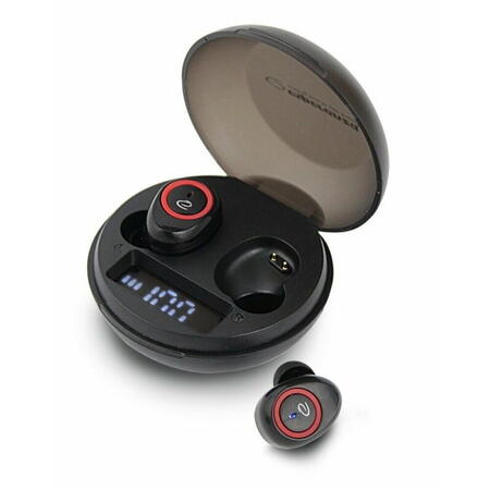 Casti True Wireless cu microfon Esperanza Volans EH236K Bluetooth Touch control Negru