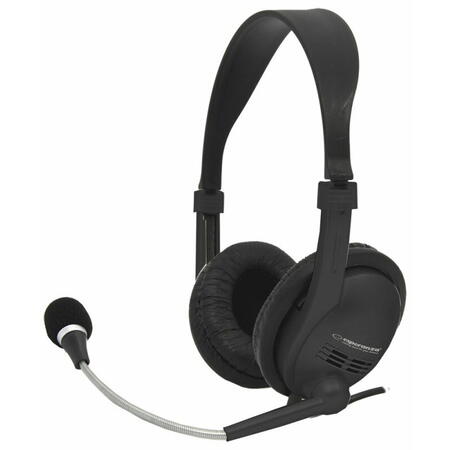 Casti stereo cu microfon Esperanza PRESTO EH115 Negru