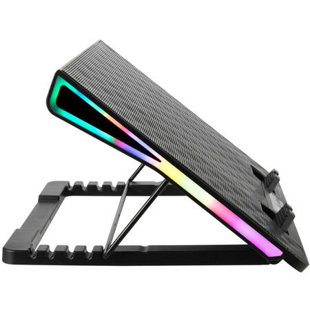 Cooler laptop gaming Esperanza Alize EGC101 iluminare RGB Negru