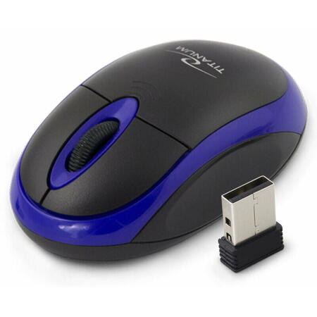 Mouse optic wireless Esperanza VULTURE TM116B 3 butoane 2.4GHz Usb 1000dpi Negru/Albastru