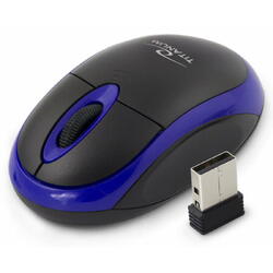 Mouse optic wireless Esperanza VULTURE TM116B 3 butoane 2.4GHz Usb 1000dpi Negru/Albastru