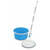 Set mop rotativ Esperanza Spin Mop EHS007 cu galeata si storcator rotire 360 grade Alb/Albastru