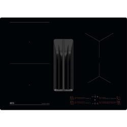Plita incorpolabila AEG TCH74B01FB, inductie , 4 zone de gatit, Timer electronic, hota integrata, Flexi Bridge, Booster, Culoare neagra